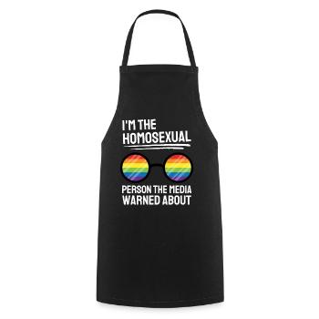 Lunettes de soleil arc-en-ciel Gay Pride Cadeau LGBTQ - Tablier de cuisine - noir - Devant - AI Model Male 185 dark (185cm)