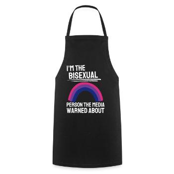 Bisexuell Regenbogen Bi Pride Month Geschenk LGBTQ - Kochschürze - Schwarz - Vorne - AI Model Male 185 dark (185cm)