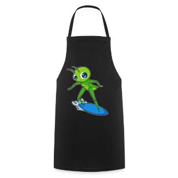 Été de surf Caterpillar Surf - Tablier de cuisine - noir - Devant - AI Model Male 185 dark (185cm)