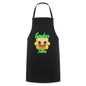 Gardentime Sunflower - Cooking Apron - black - Front - AI Model Male 185 dark (185cm)