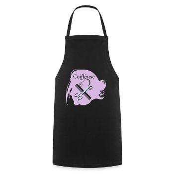 Hairdresser - Cooking Apron - black - Front - AI Model Male 185 dark (185cm)