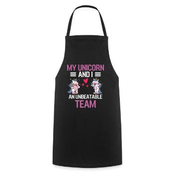 Créature fantastique Créature mythique Cadeau Licorne animale - Tablier de cuisine - noir - Devant - AI Model Male 185 dark (185cm)