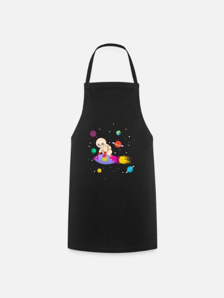 Zukünftiger Astronaut Pandabär - Kochschürze - Schwarz