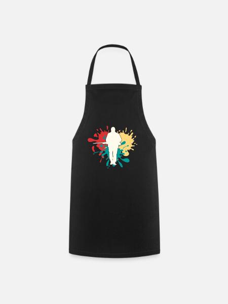 Jäger Jagen Silhouette - Kochschürze - Schwarz