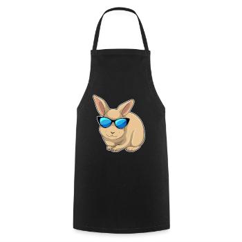 Rabbit Sunglasses - Cooking Apron - black - Front - AI Model Male 185 dark (185cm)