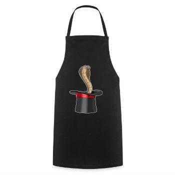 Cylindre Snake Wizard - Tablier de cuisine - noir - Devant - AI Model Male 185 dark (185cm)