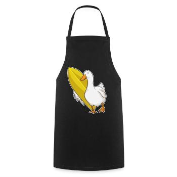 Surf de canards Surf Surf Été - Tablier de cuisine - noir - Devant - AI Model Male 185 dark (185cm)
