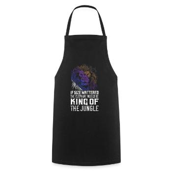 Taille Peu importe Cool Lion Jiu Jitsu - Tablier de cuisine - noir - Devant - AI Model Male 185 dark (185cm)