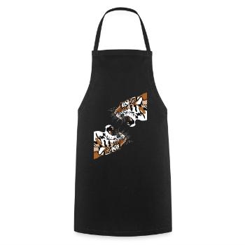Big Cat King Tiger Wildcat Siberian Tiger - Cooking Apron - black - Front - AI Model Male 185 dark (185cm)