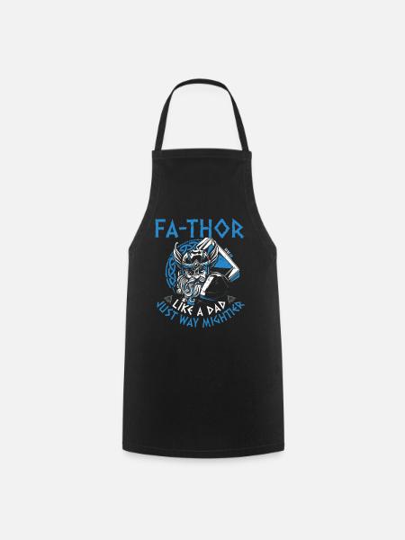 Men's Vathor - Father's Day Father's Day Gift Viking - Cooking Apron - black