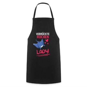 Rochen Lady Frauen Ozean Tier Geschenk Mantarochen - Kochschürze - Schwarz - Vorne - AI Model Male 185 dark (185cm)
