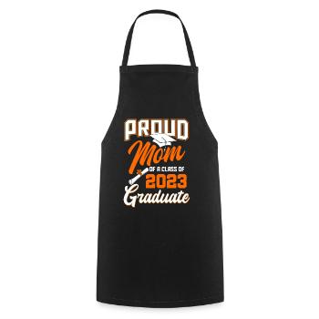 Proud mother of the graduating class of 2023 - Cooking Apron - black - Front - AI Model Male 185 dark (185cm)