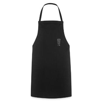 Lustiges Weinschorle Mischungsverhältnis - Kochschürze - Schwarz - Vorne - AI Model Male 185 dark (185cm)