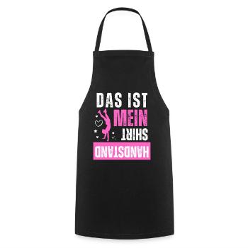 Handstand Bodenturnen Turnerin Gymnastik Sport Fun - Kochschürze - Schwarz - Vorne - AI Model Male 185 dark (185cm)