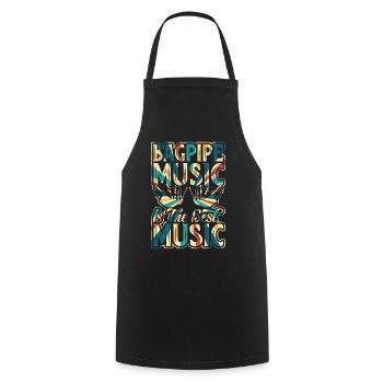 Bagpipes Music Is The Best Music - Bagpipe Player - Cooking Apron - black - Front - AI Model Male 185 dark (185cm)