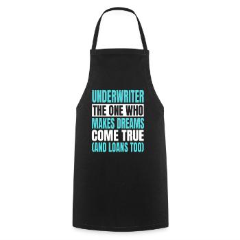 Funny Underweight Costume - Cooking Apron - black - Front - AI Model Male 185 dark (185cm)