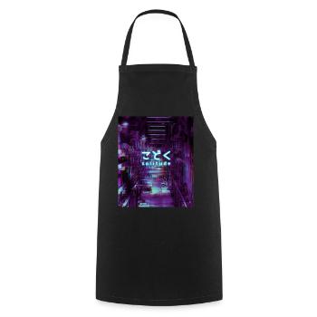 Aesthetic Tokyo Japan Motiv Eboy Einsamkeit - Kochschürze - Schwarz - Vorne - AI Model Male 185 dark (185cm)
