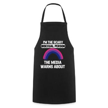 Bi Pride Month Regenbogen LGBT Geschenk Bisexuell - Kochschürze - Schwarz - Vorne - AI Model Male 185 dark (185cm)