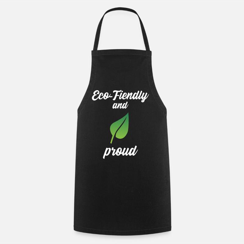 Eco-Friendly and Proud - Cooking Apron - black