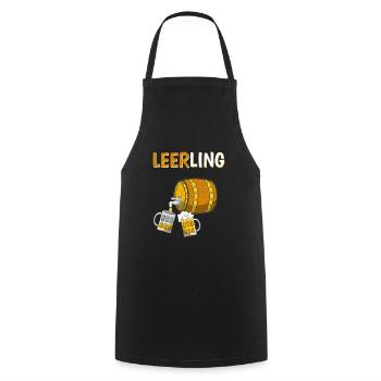 Leerling Bier Lehrling Ausbildung Lustiges Azubi - Kochschürze - Schwarz - Vorne - AI Model Male 185 dark (185cm)