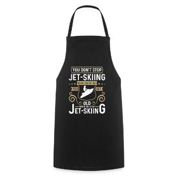 Jet Skiing Vous n’arrêtez pas le Jet Ski quand vous accélérez - Tablier de cuisine - noir - Devant - AI Model Male 185 dark (185cm)
