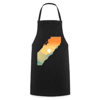 Climbing Mountaineering Bouldering Mountaineer Outdoor - Cooking Apron - black - Front - AI Model Male 185 dark (185cm)