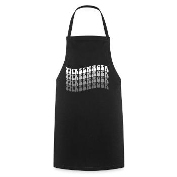 3 ans Threenager Garçons Filles 3ème anniversaire - Tablier de cuisine - noir - Devant - AI Model Male 185 dark (185cm)