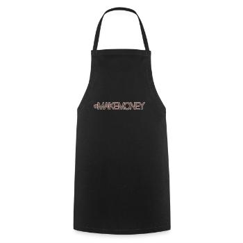 Geld Entrepreneur Spruch - Kochschürze - Schwarz - Vorne - AI Model Male 185 dark (185cm)
