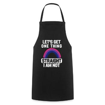 Regenbogen Bi Pride Month LGBT Geschenk Bisexuell - Kochschürze - Schwarz - Vorne - AI Model Male 185 dark (185cm)