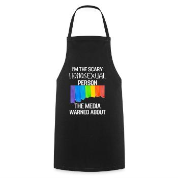 Mois de la fierté gaie Drôle de cadeau LGBTQ LGBT - Tablier de cuisine - noir - Devant - AI Model Male 185 dark (185cm)