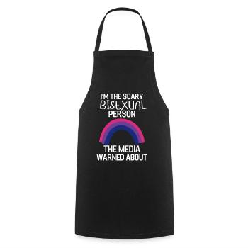Bi Pride Month Regenbogen LGBT Geschenk Bisexuell - Kochschürze - Schwarz - Vorne - AI Model Male 185 dark (185cm)