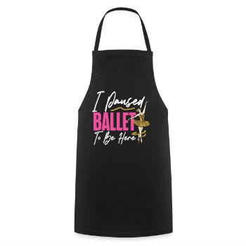 Ballet Danseuse Danse Ballerine - Tablier de cuisine - noir - Devant - AI Model Male 185 dark (185cm)