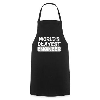 World's Best Engineer Bold Statement - Cooking Apron - black - Front - AI Model Male 185 dark (185cm)