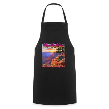 Sonnenuntergang North Rim Grand Canyon - Kochschürze - Schwarz - Vorne - AI Model Male 185 dark (185cm)