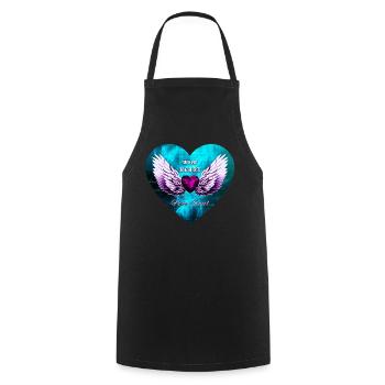 Wild Heart Wings Freie Seele - Kochschürze - Schwarz - Vorne - AI Model Male 185 dark (185cm)