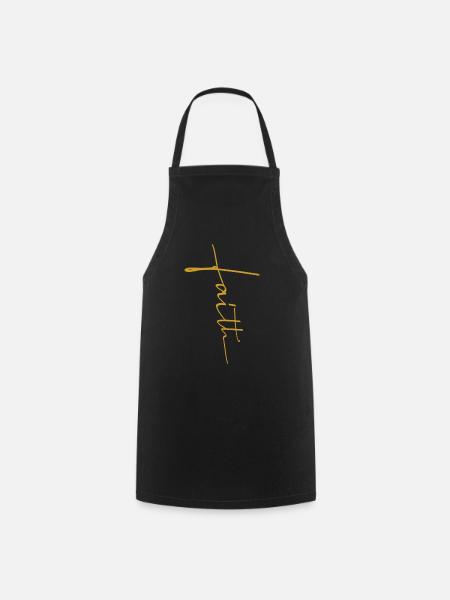 La foi en Jésus-Christ Religion chrétienne - Tablier de cuisine - noir