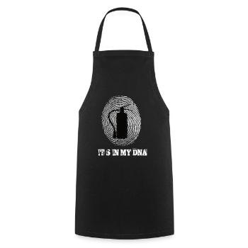 Fire Department Its Iny My Dna - Cooking Apron - black - Front - AI Model Male 185 dark (185cm)