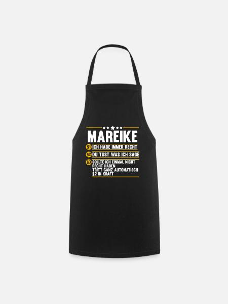 Mareike - Kochschürze - Schwarz