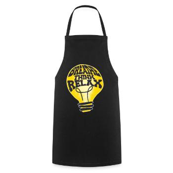 Breathing Thinking Relax National Stress Awareness - Cooking Apron - black - Front - AI Model Male 185 dark (185cm)