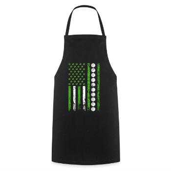 American Sports Flag Nature Athletics - Cooking Apron - black - Front - AI Model Male 185 dark (185cm)