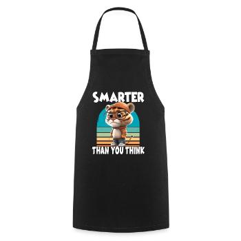 Smarter Than You Think für Erwachsene und Kinder - Kochschürze - Schwarz - Vorne - AI Model Male 185 dark (185cm)