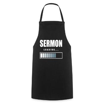 Pfarrer Pastor Zeromonie Lädt - Kochschürze - Schwarz - Vorne - AI Model Male 185 dark (185cm)