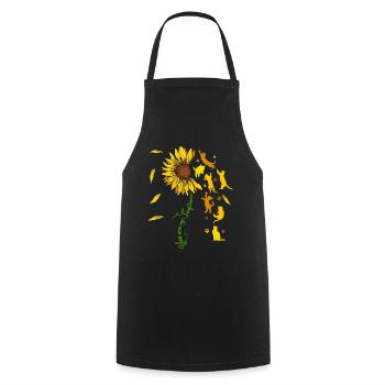 Du Bist Mein Sonnenschein Sonnenblume Katze - Kochschürze - Schwarz - Vorne - AI Model Male 185 dark (185cm)