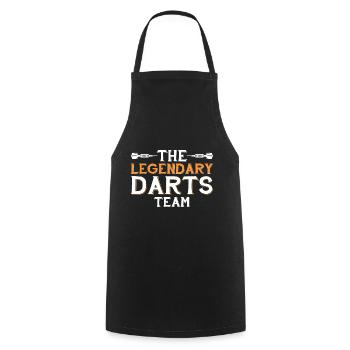 Das Legendäre Dart Team - Kochschürze - Schwarz - Vorne - AI Model Male 185 dark (185cm)