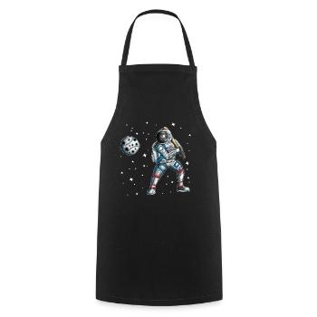 Astronaut Baseballspieler Baseball Universum All - Kochschürze - Schwarz - Vorne - AI Model Male 185 dark (185cm)