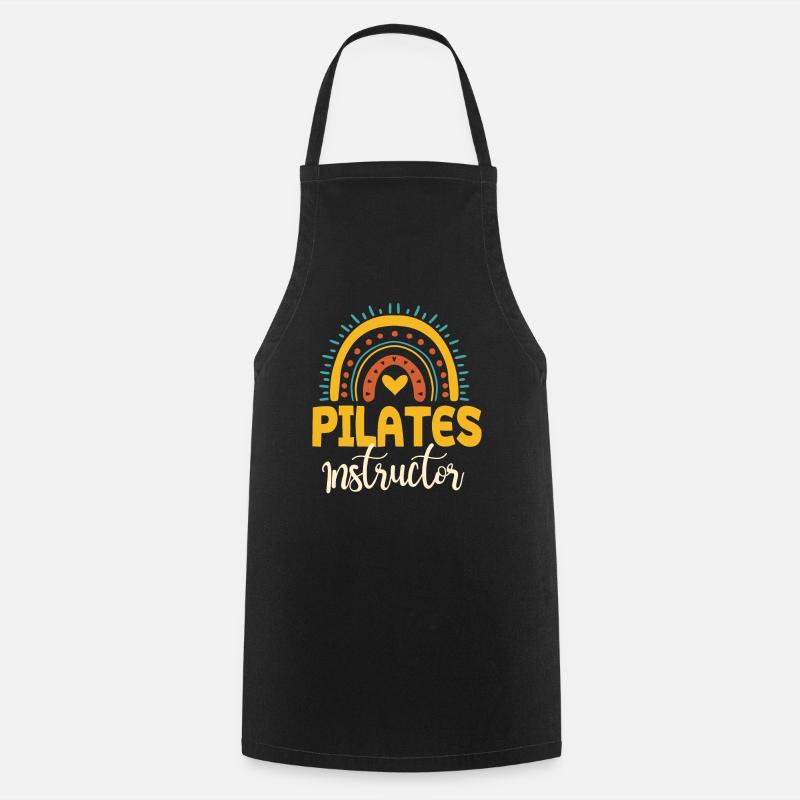 Super Pilates Teacher Design - Cooking Apron - black