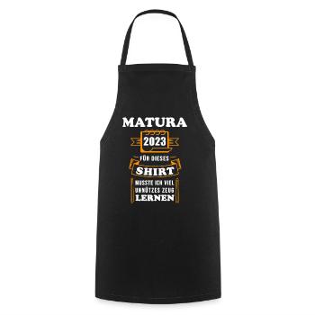L’examen Matura 2023 Abitur a réussi Learning Matura - Tablier de cuisine - noir - Devant - AI Model Male 185 dark (185cm)