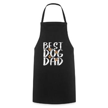 best dog dad - Kochschürze - Schwarz - Vorne - AI Model Male 185 dark (185cm)