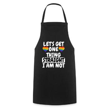 Hetero Homosexuell Gay Pride Geschenk LGBTQ - Kochschürze - Schwarz - Vorne - AI Model Male 185 dark (185cm)