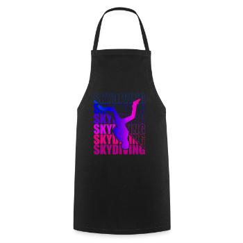 Skydive Freefly Skydiver Shirt Skydiving - Cooking Apron - black - Front - AI Model Male 185 dark (185cm)